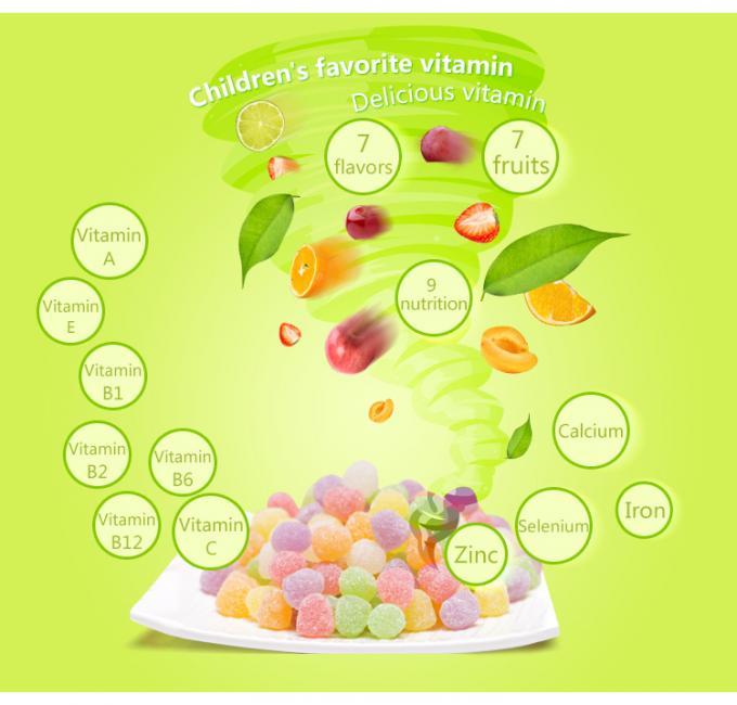 O alérgeno imune de Gummies não GMO do multivitamínico do vegetariano do apoio livra