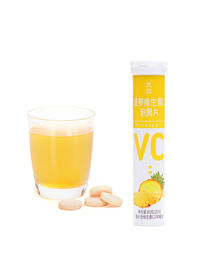 As tabuletas efervescentes imunes da vitamina C do apoio com abacaxi Flavor a tabuleta 4g/