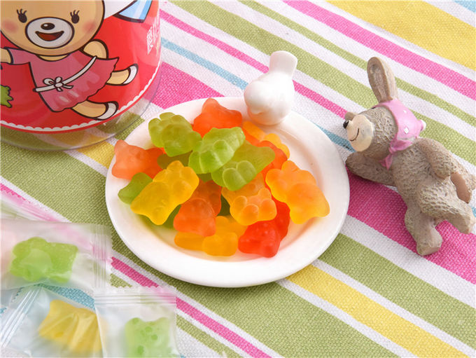 A vitamina C Gummies das crianças coloridas, vitaminas gomosas do urso da gelatina para crianças